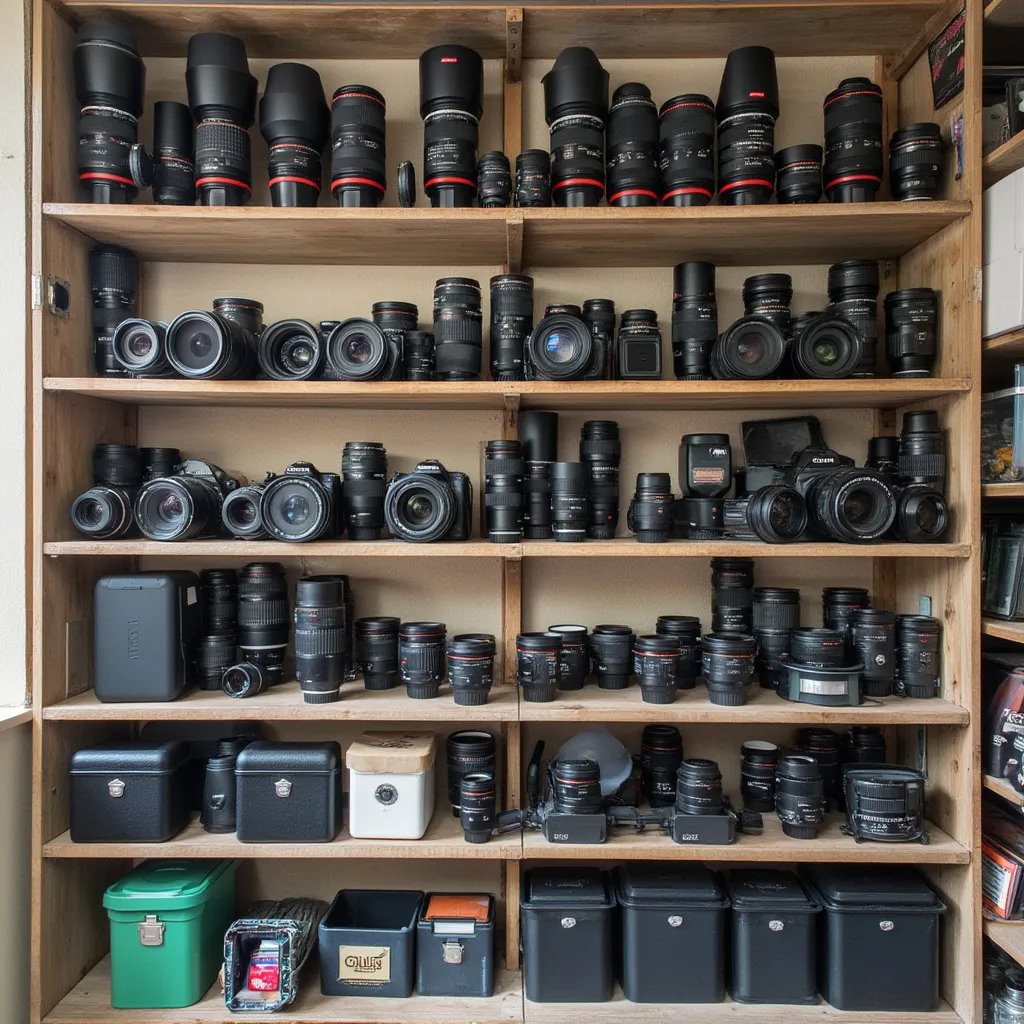 Equipo fotográfico disponible para alquiler